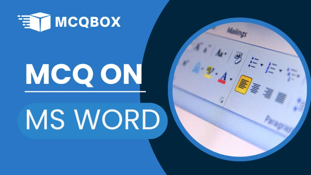 MCQ on MS WORD