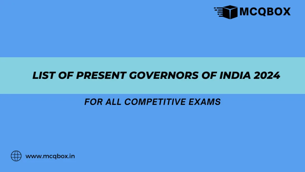 List of Present Governors of India
